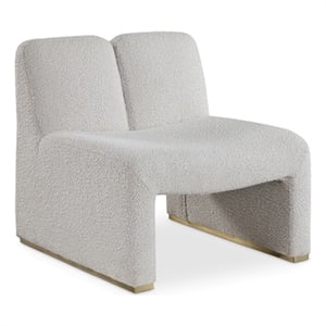 Meridian Furniture Alta Cream Boucle Fabric Accent Chair