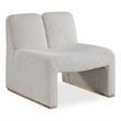 Meridian Furniture Alta Cream Boucle Fabric Accent Chair