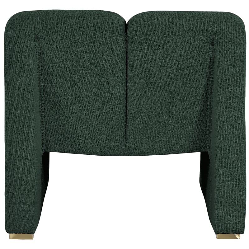 Meridian Furniture Alta Green Boucle Fabric Accent Chair