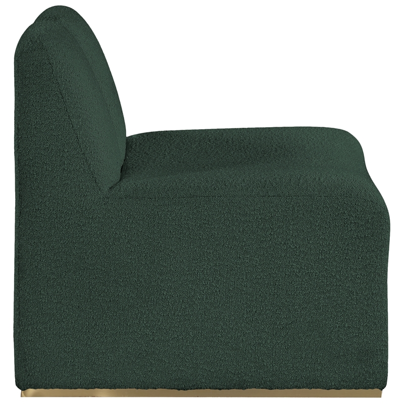 Meridian Furniture Alta Green Boucle Fabric Accent Chair