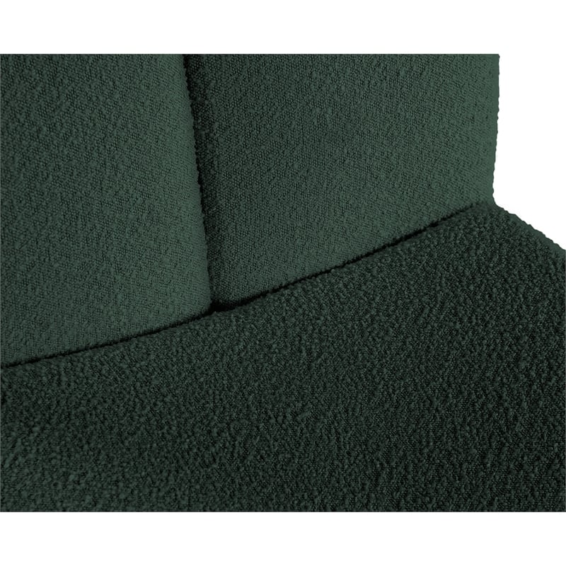 Meridian Furniture Alta Green Boucle Fabric Accent Chair