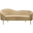 Meridian Furniture Ritz Camel Velvet Loveseat