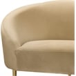 Meridian Furniture Ritz Camel Velvet Loveseat