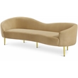 Meridian Furniture Ritz Camel Velvet Sofa