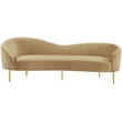 Meridian Furniture Ritz Camel Velvet Sofa