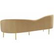 Meridian Furniture Ritz Camel Velvet Sofa
