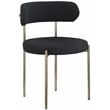 Meridian Furniture Beacon Black Boucle Fabric Dining Chair