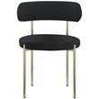 Meridian Furniture Beacon Black Boucle Fabric Dining Chair