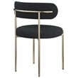 Meridian Furniture Beacon Black Boucle Fabric Dining Chair