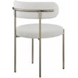 Meridian Furniture Beacon Cream Boucle Fabric Dining Chair