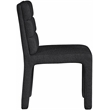 Meridian Furniture Kai Black Boucle Fabric Dining Chair