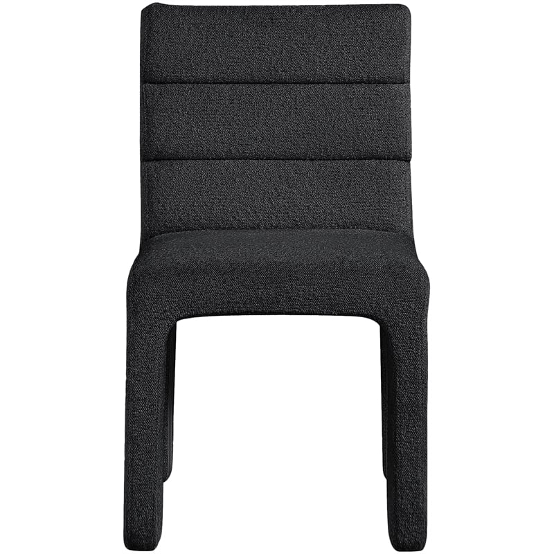 Meridian Furniture Kai Black Boucle Fabric Dining Chair