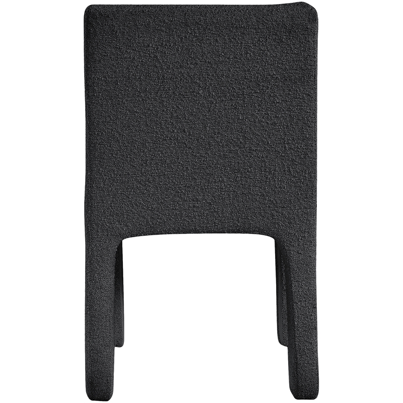 Meridian Furniture Kai Black Boucle Fabric Dining Chair