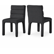 Meridian Furniture Kai Black Boucle Fabric Dining Chair