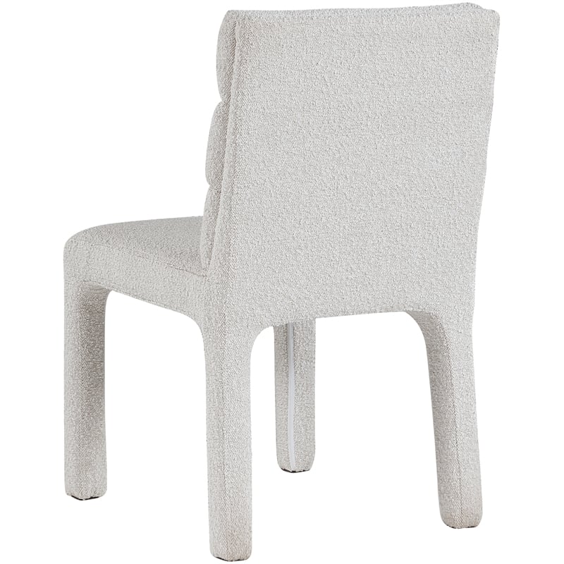 Meridian Furniture Kai Cream Boucle Fabric Dining Chair
