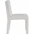 Meridian Furniture Kai Cream Boucle Fabric Dining Chair