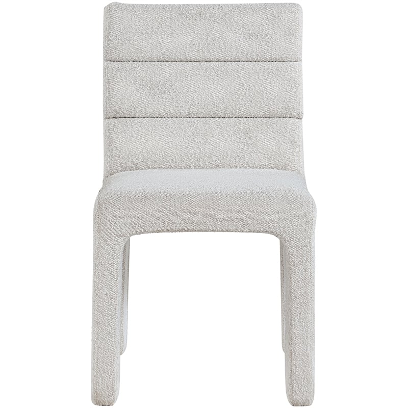 Meridian Furniture Kai Cream Boucle Fabric Dining Chair