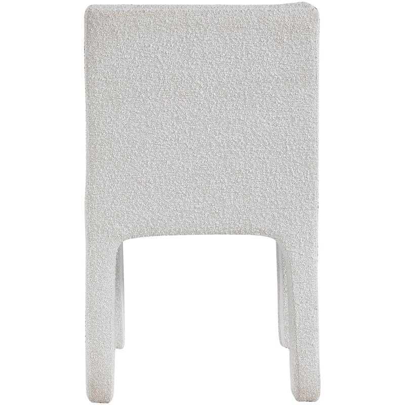 Meridian Furniture Kai Cream Boucle Fabric Dining Chair