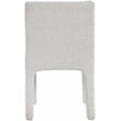 Meridian Furniture Kai Cream Boucle Fabric Dining Chair