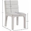 Meridian Furniture Kai Cream Boucle Fabric Dining Chair