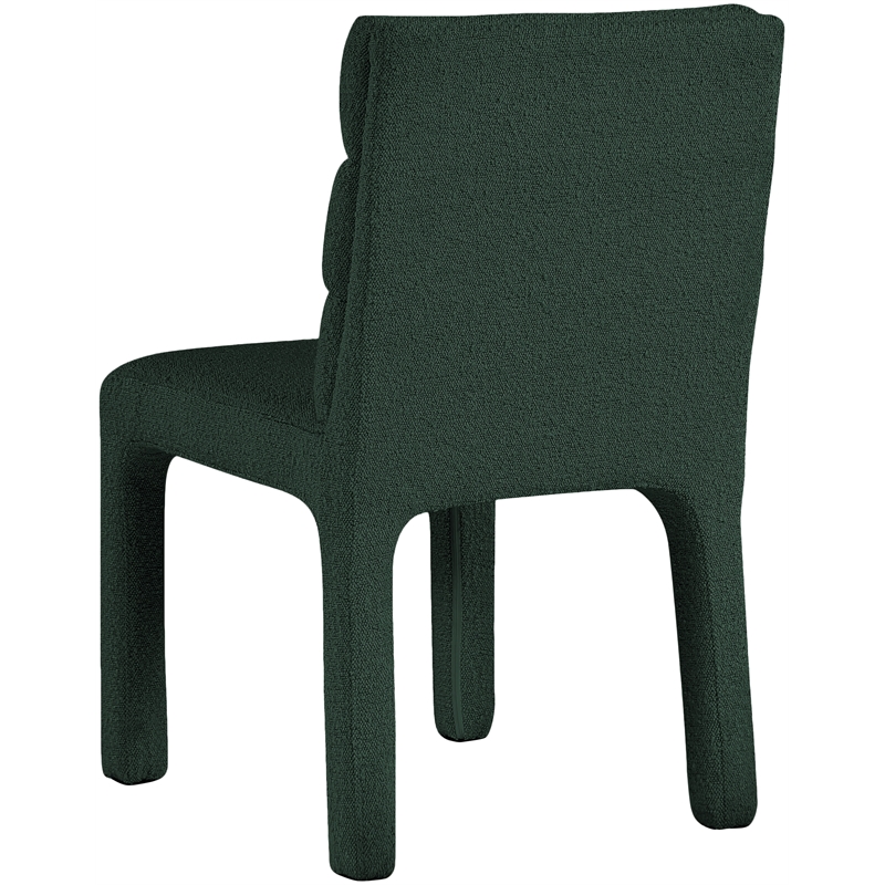 Meridian Furniture Kai Green Boucle Fabric Dining Chair