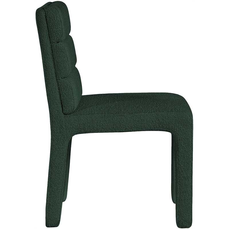 Meridian Furniture Kai Green Boucle Fabric Dining Chair