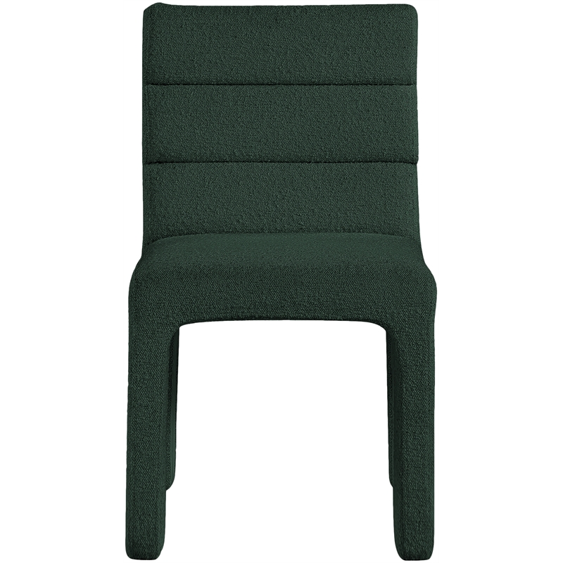 Meridian Furniture Kai Green Boucle Fabric Dining Chair