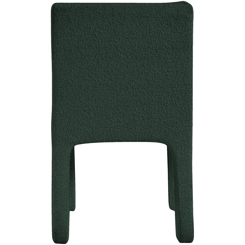 Meridian Furniture Kai Green Boucle Fabric Dining Chair
