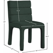 Meridian Furniture Kai Green Boucle Fabric Dining Chair