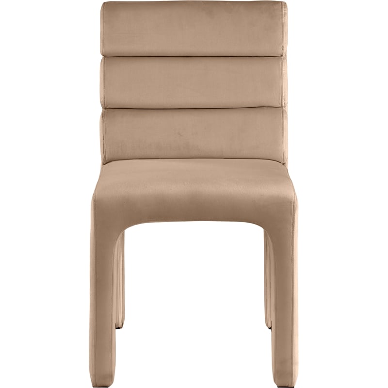 Meridian Furniture Kai Beige Velvet Dining Chair (Set of 2)