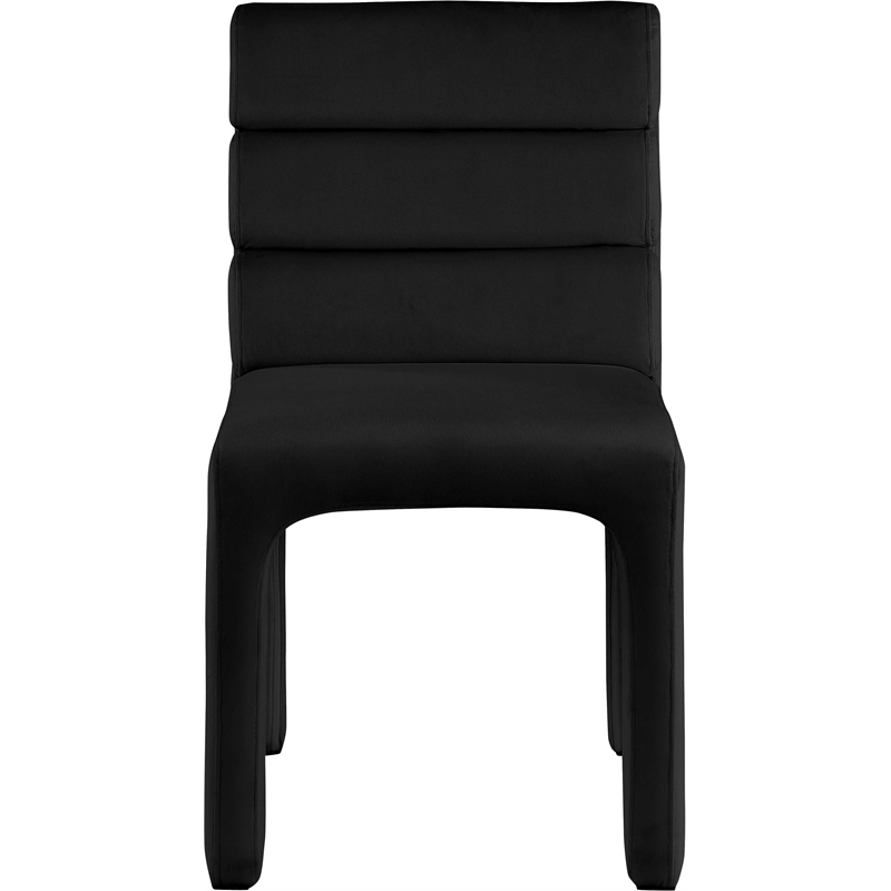 Meridian Furniture Kai Black Velvet Dining Chair (Set of 2)