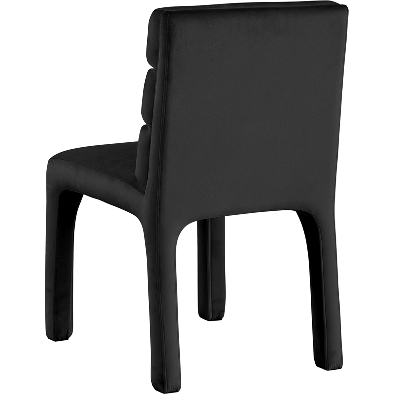 Meridian Furniture Kai Black Velvet Dining Chair (Set of 2)