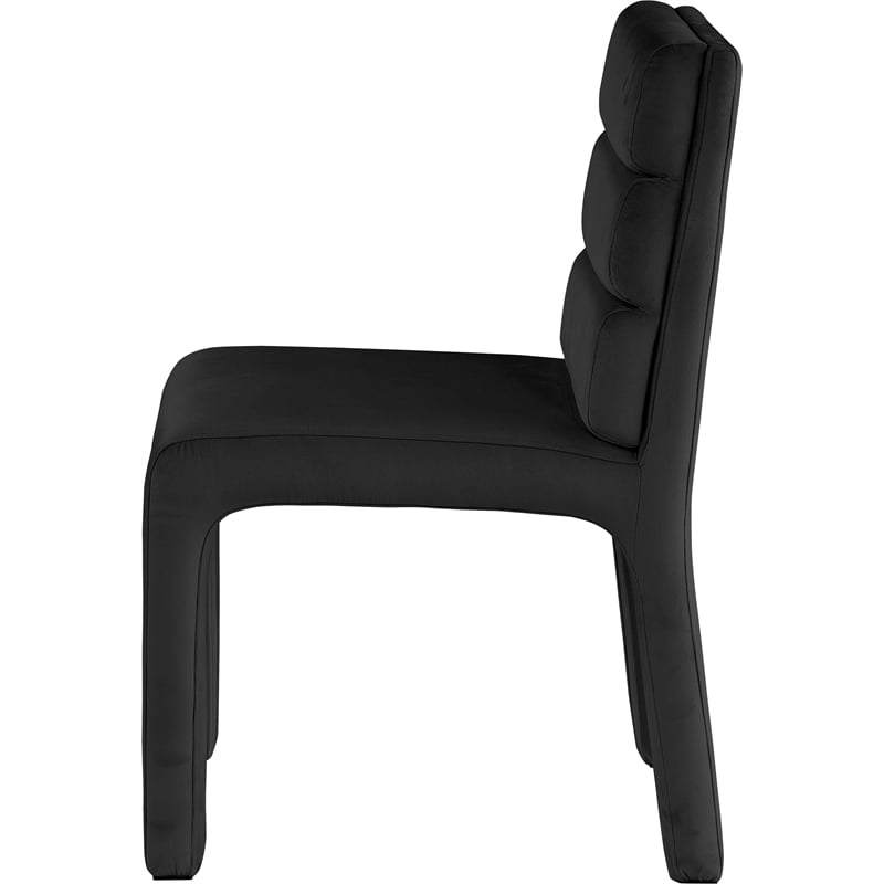 Meridian Furniture Kai Black Velvet Dining Chair (Set of 2)