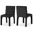 Meridian Furniture Kai Black Velvet Dining Chair (Set of 2)