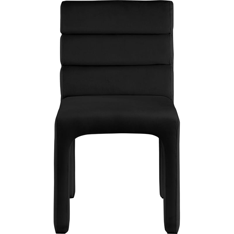 Meridian Furniture Kai Black Velvet Dining Chair (Set of 2)