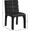 Meridian Furniture Kai Black Velvet Dining Chair (Set of 2)