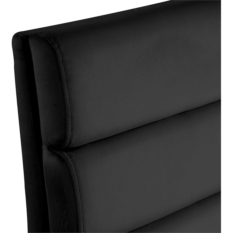 Meridian Furniture Kai Black Velvet Dining Chair (Set of 2)
