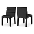 Meridian Furniture Kai Black Velvet Dining Chair (Set of 2)