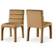Meridian Furniture Kai Saddle Velvet Dining Chair (Set of 2)
