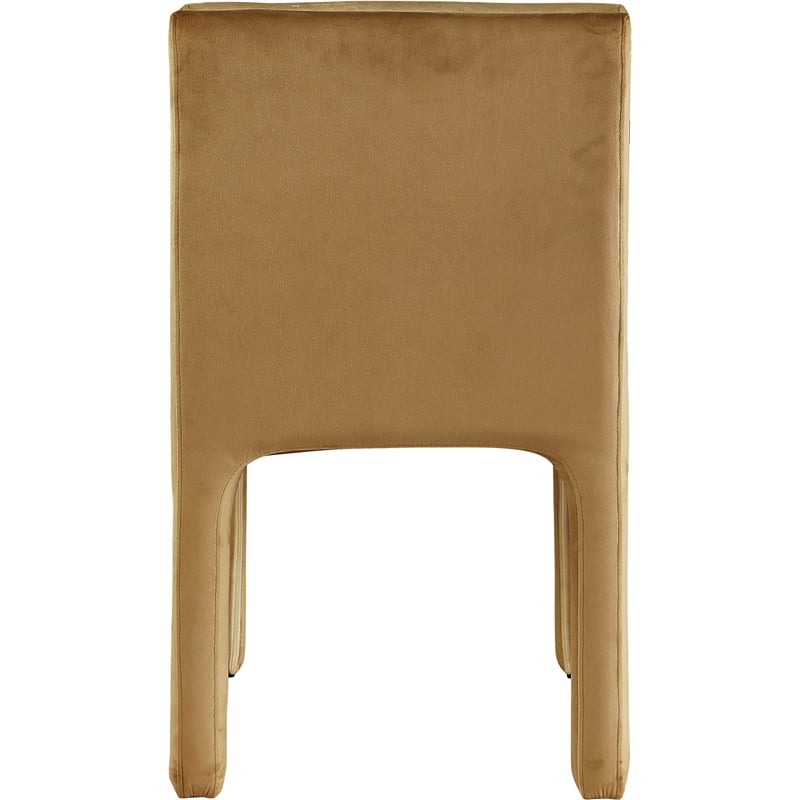 Meridian Furniture Kai Saddle Velvet Dining Chair (Set of 2)