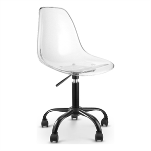meridian furniture clarion matte black office chair