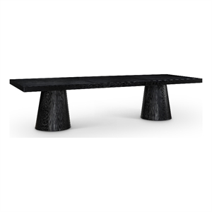 Meridian Furniture Tavolo Black Oak Veneer Dining Table