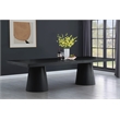 Meridian Furniture Tavolo Black Oak Veneer Dining Table