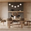 Meridian Furniture Tavolo Natural Oak Veneer Dining Table