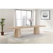 Meridian Furniture Tavolo Natural Oak Veneer Dining Table