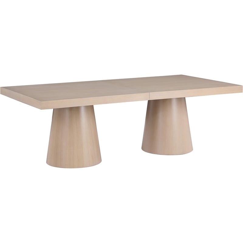 Meridian Furniture Tavolo Natural Oak Veneer Dining Table
