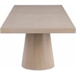 Meridian Furniture Tavolo Natural Oak Veneer Dining Table