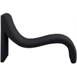 Meridian Furniture Orian Black Teddy Fabric Chaise