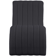 Meridian Furniture Orian Black Teddy Fabric Chaise