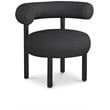 Meridian Furniture Bordeaux Black Boucle Fabric Accent Chair